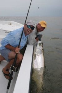 This is as close to caught as most tarpon ever get. Almost tarpon these days get a quick photo and are released.
