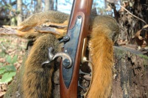 Hunting squirrels with a small-caliber blackpowder rifle is like taking a step back in time, a time when squirrels meant important food for the table.