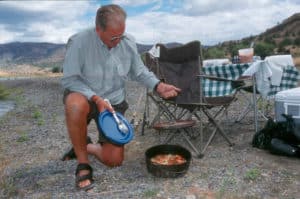 Maybe it’s the fresh air, but meals just taste better when prepared and eaten at the campsite. 