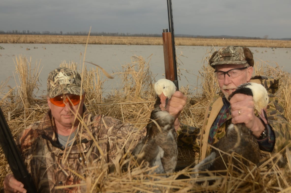 Good blinds—concealed well and positioned properly for the wind—is critical for attracting snow geese into shotgun range.