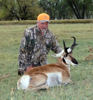 Donald Thomas with his nice antelope buck.