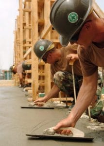 Roughly 1800 – 2200 returning service members sign on each month with Helmets to Hardhats for apprenticeship programs and job placement services.