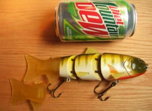 The Dingo Swimbait is an 8.5-inch double-jointed lure with a fantastic swimming action. This is a slow-sinking swimbait.