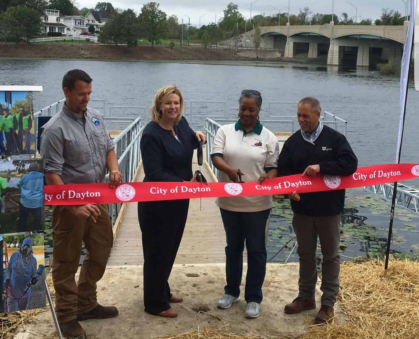 RobStroede_DaytonMayorNanWhaley_PineviewNeighborhoodPresLisaRucker_OHAFLCIOPresTimBurga