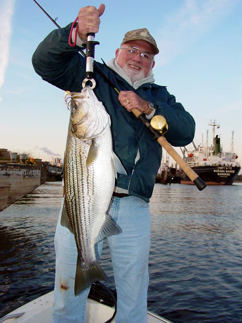 Many anglers in the mid-Atlantic areas use natural hair jigs as a favorite striper lure.