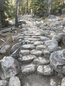 Hiking path at Yosemite National Park