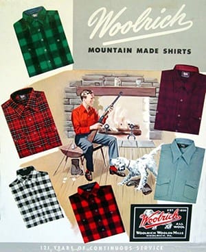 image: vintage Woolrich ad