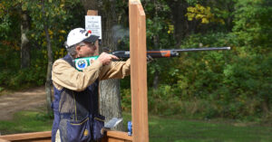 image: large group of clays shooters
