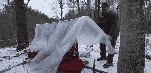 image: tarp shelter