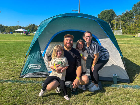 Hernandez family at Campin' in the Park