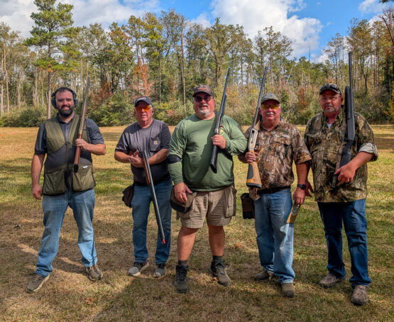 Shooters at the UA South Central Sporting Clays Shoot