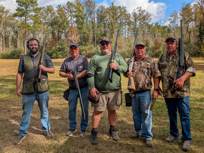 Shooters at the UA South Central Sporting Clays Shoot