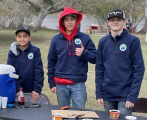 Anthony and other volunteers at the 2021 San Antonio Take Kids Fishing Day. 