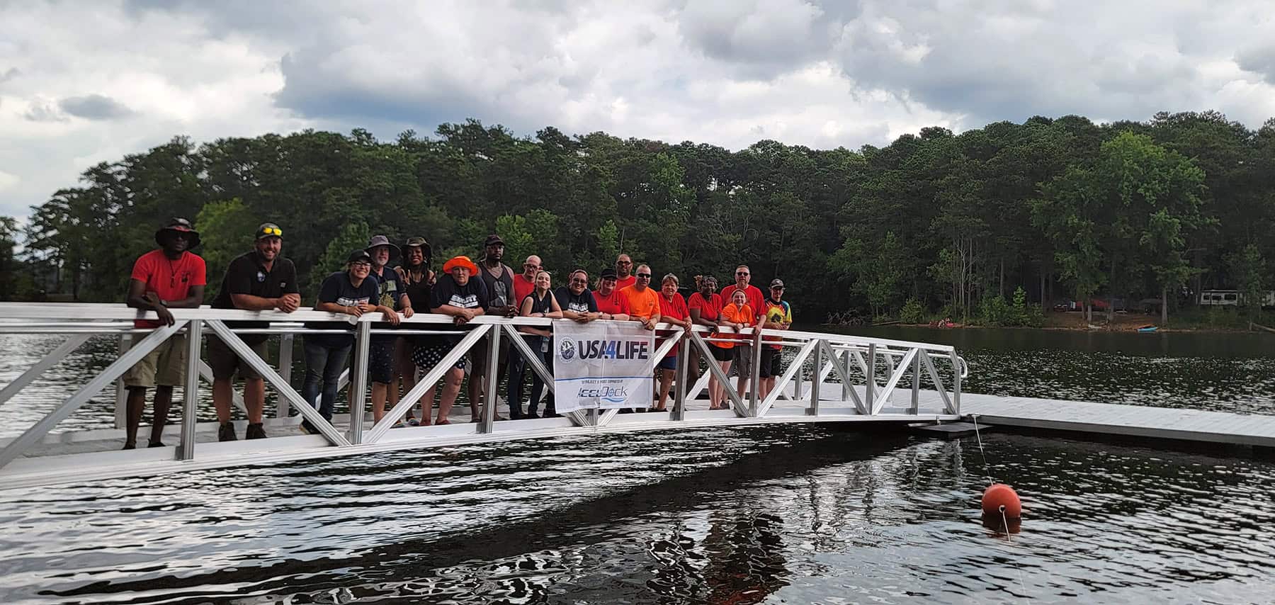 Lake Allatoona Fishing Pier Installation in 2024