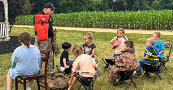 The Maryland Department of Natural Resources hunter safety workshop.